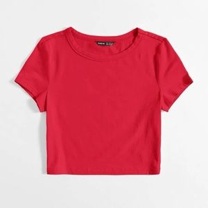 Red Crop T-shirt